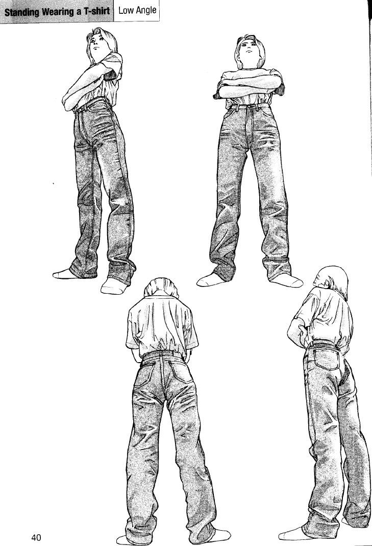 Clothing examples from different angles - How to Draw Manga - Clothes